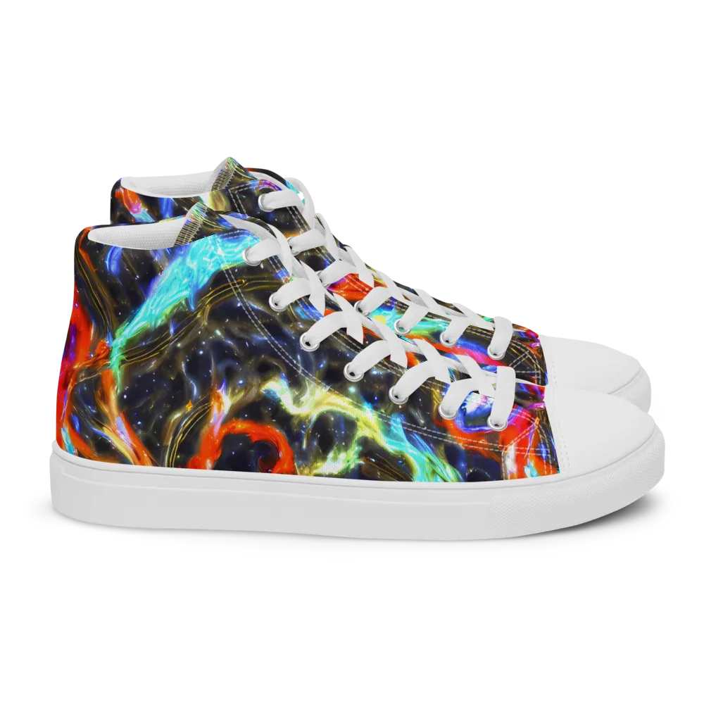 Hyperlight Tide on Women's High Top Canvas Shoes — Right