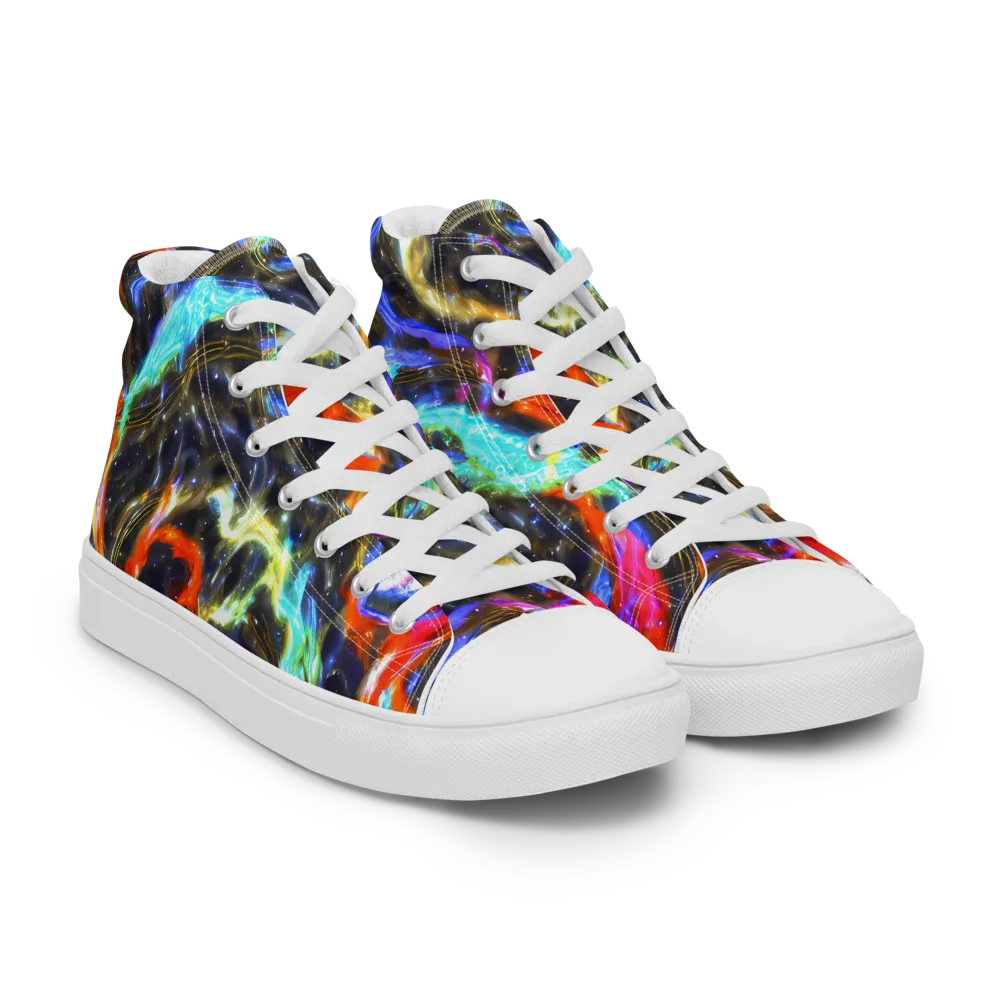 Hyperlight Tide on Women's High Top Canvas Shoes — Right Front