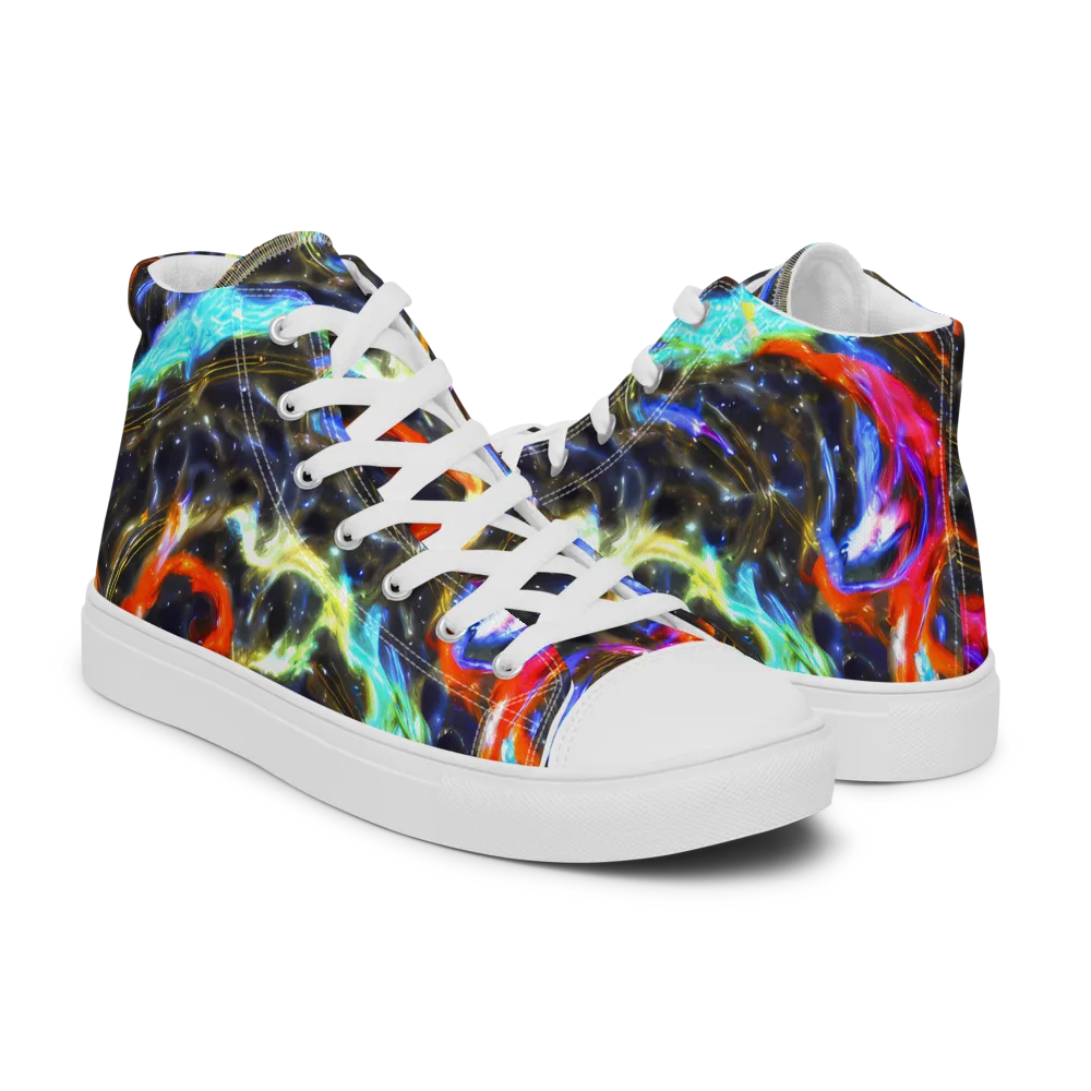 Hyperlight Tide on Women's High Top Canvas Shoes — Right