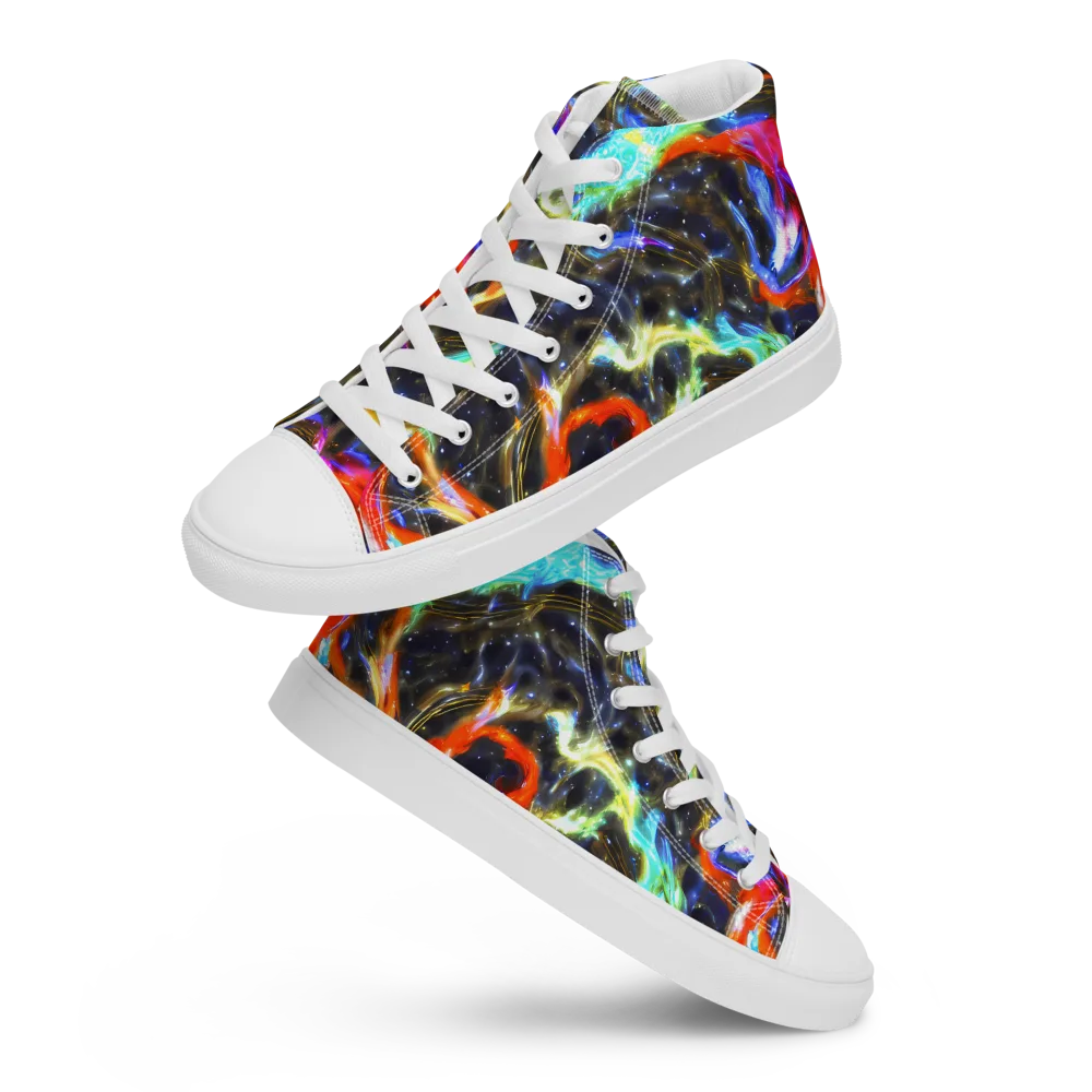 Hyperlight Tide on Women's High Top Canvas Shoes — Front