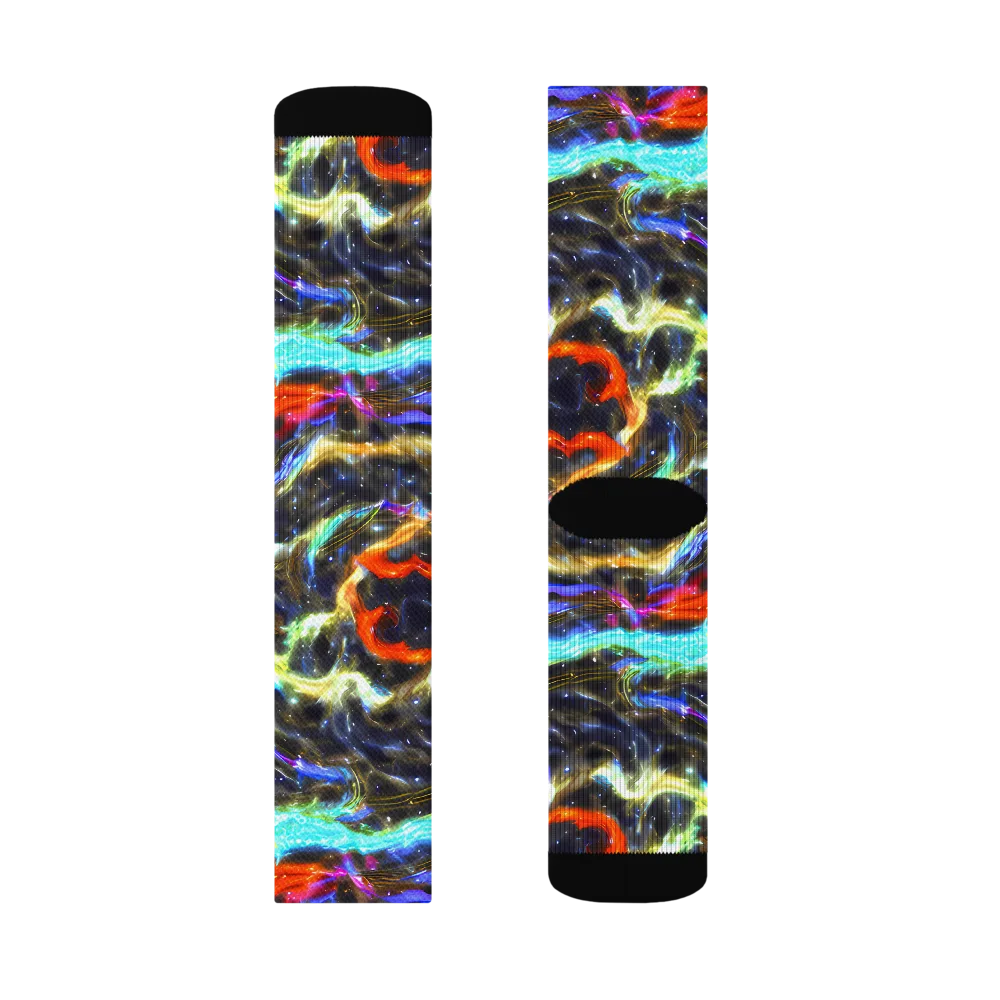 Hyperlight Tide on Socks — Right Sock