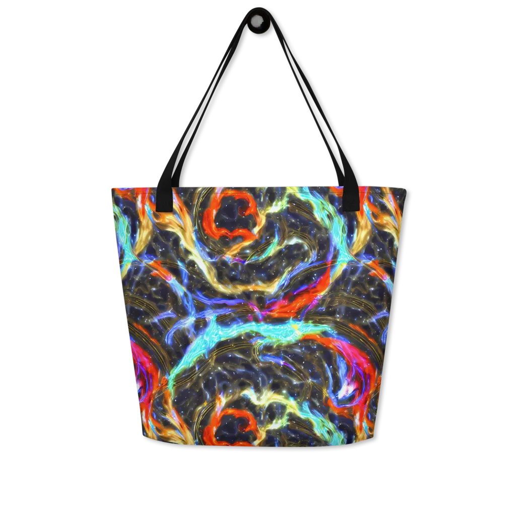 Hyperlight Tide on Large Tote Bag W/ Pocket — Front