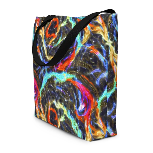Hyperlight Tide on a Large Tote Bag W/ Pocket