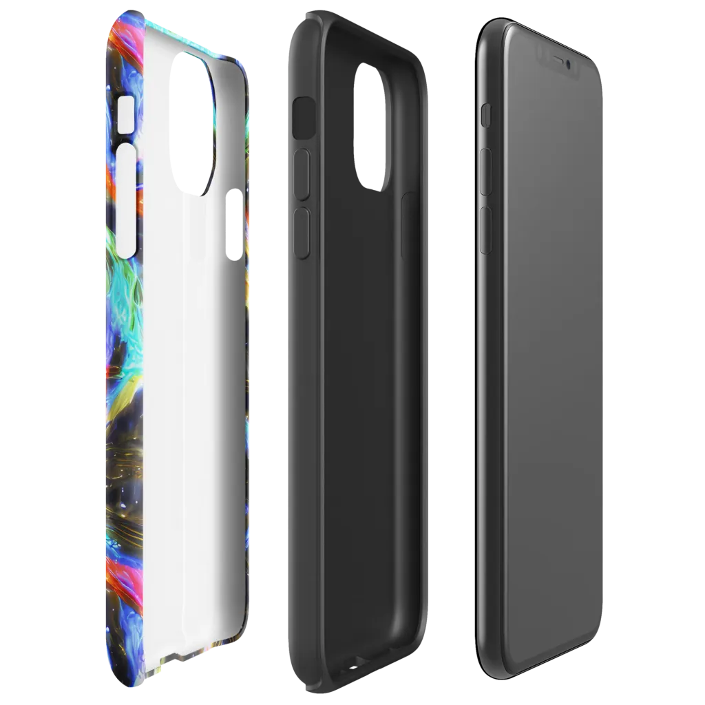 Hyperlight Tide on Tough Case for iPhone® — Right