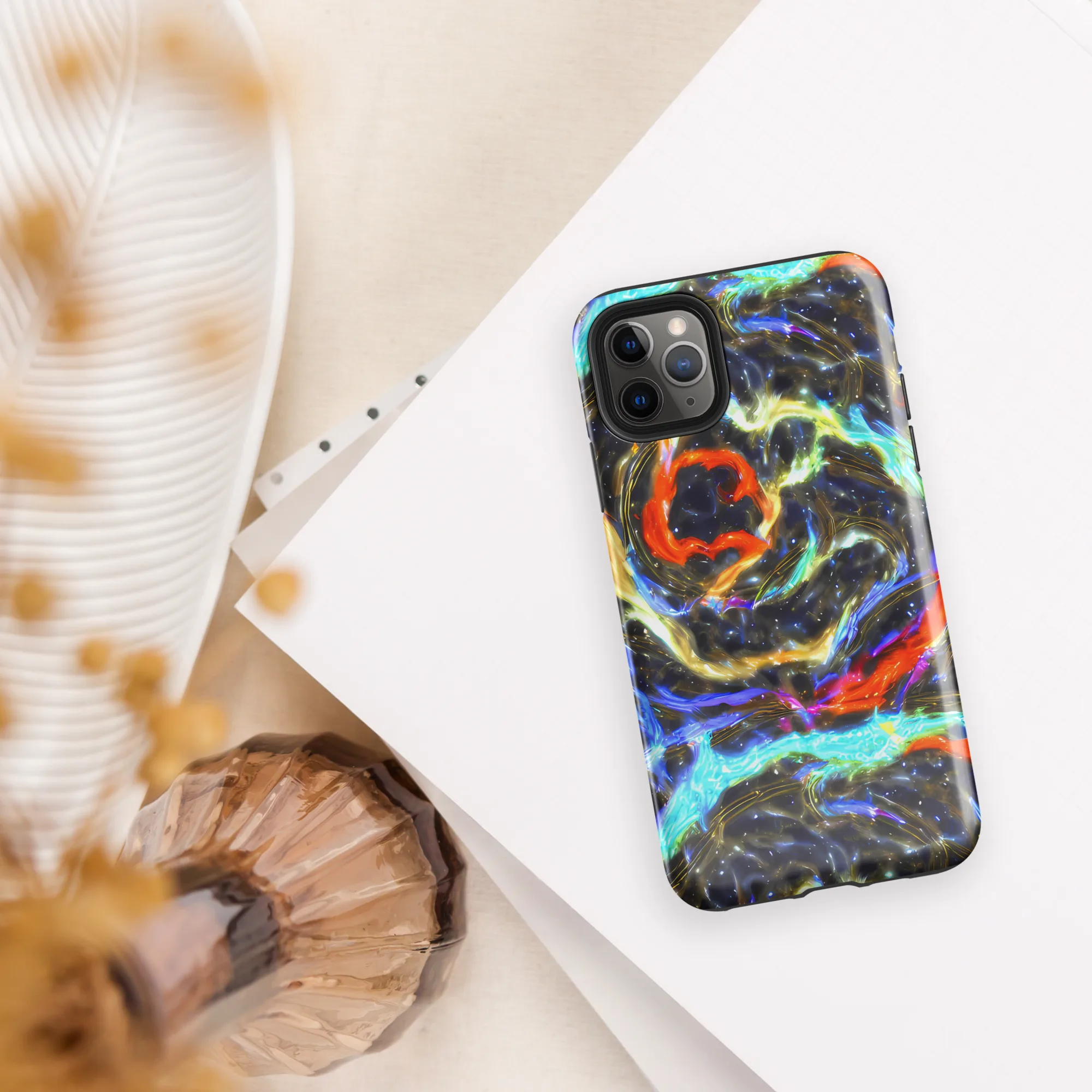 Hyperlight Tide on Tough Case for iPhone® — Front