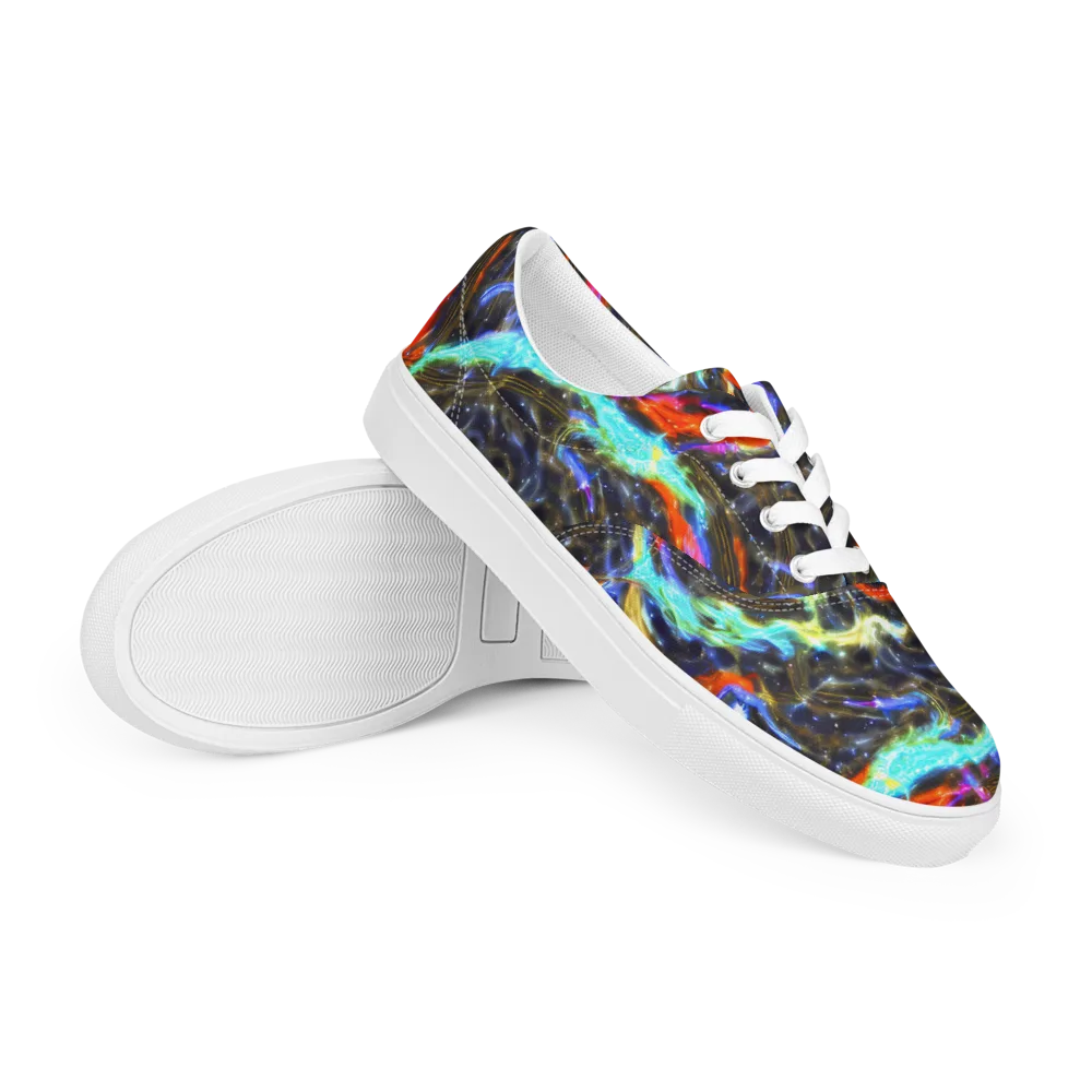 Hyperlight Tide on Men's Lace-Up Canvas Shoes — Right Front