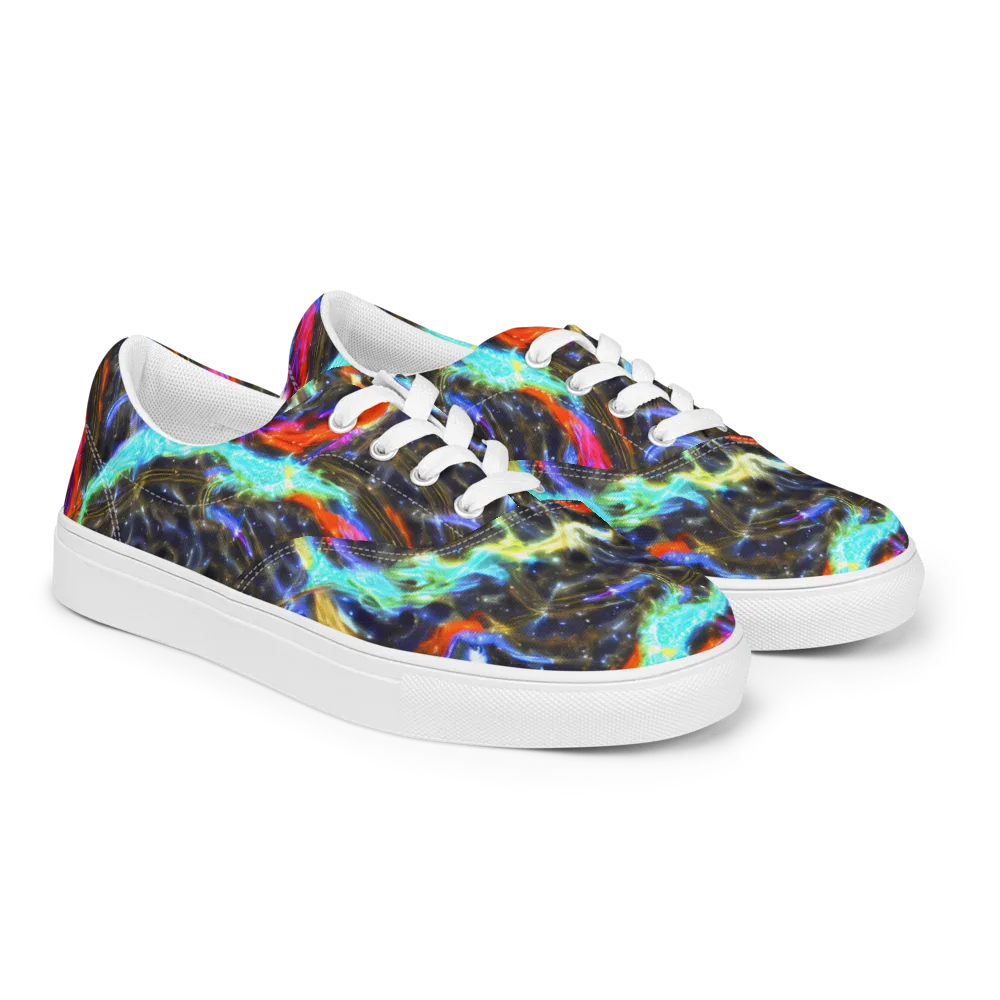 Hyperlight Tide on Men's Lace-Up Canvas Shoes — Right Front