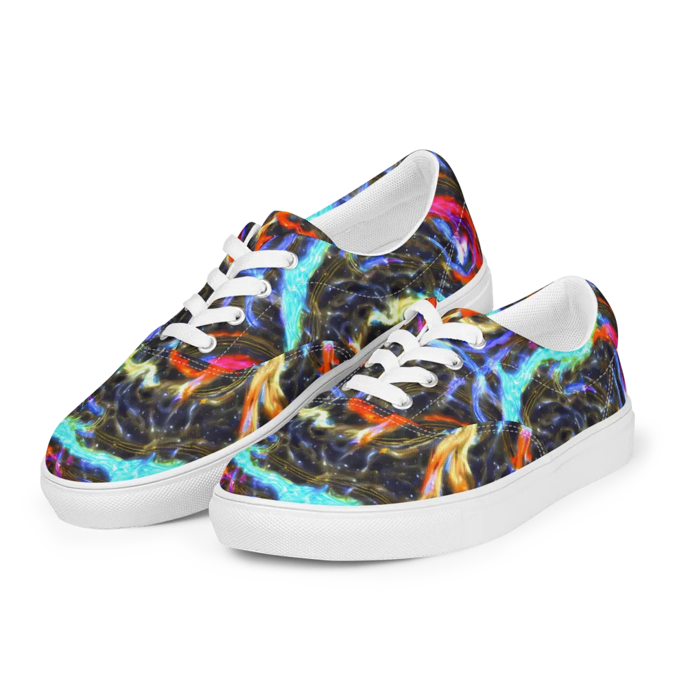 Hyperlight Tide on Men's Lace-Up Canvas Shoes — Left Front