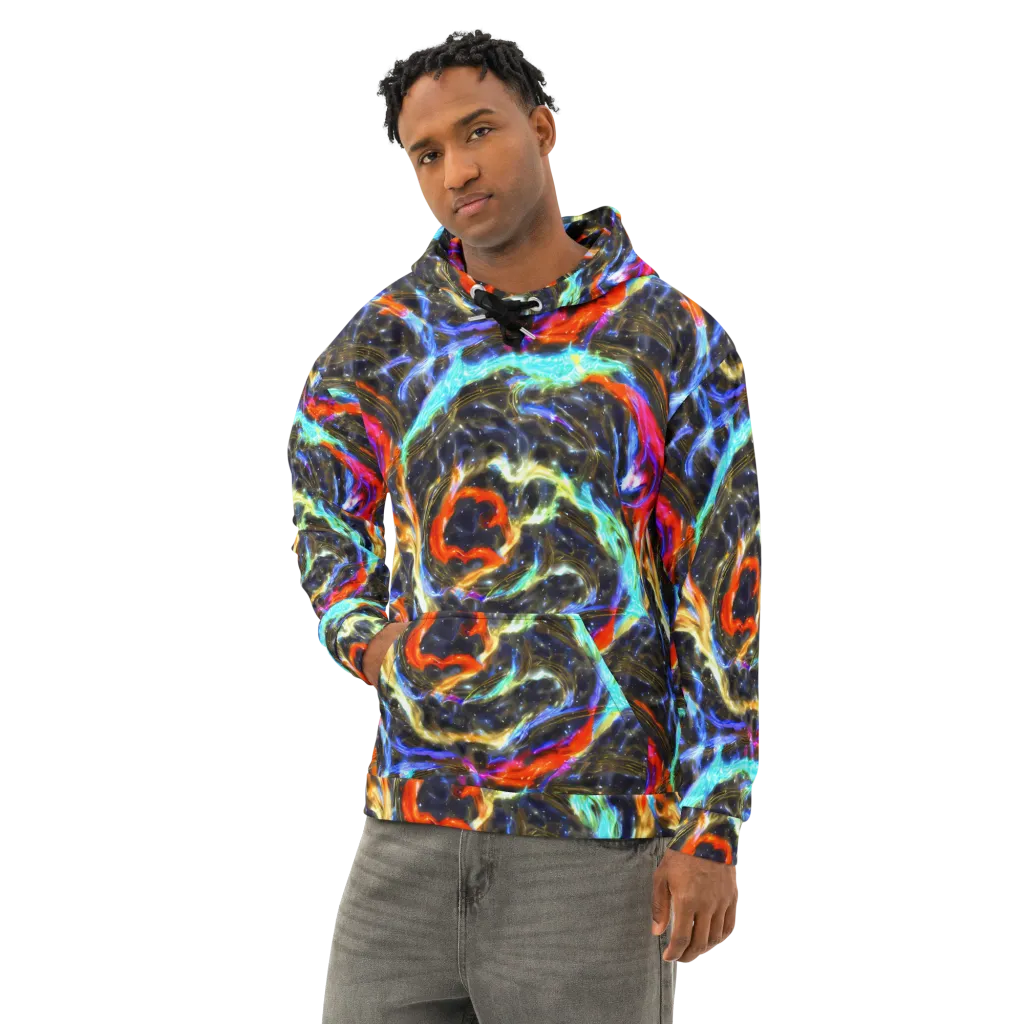 Hyperlight Tide on Cotton Hoodie — Left Front