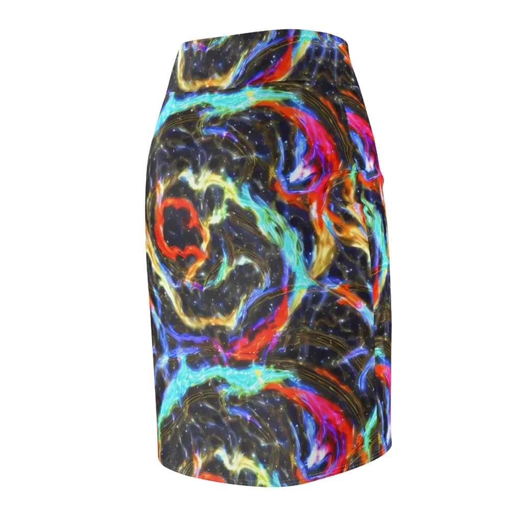 Hyperlight Tide on Pencil Skirt — Back Side