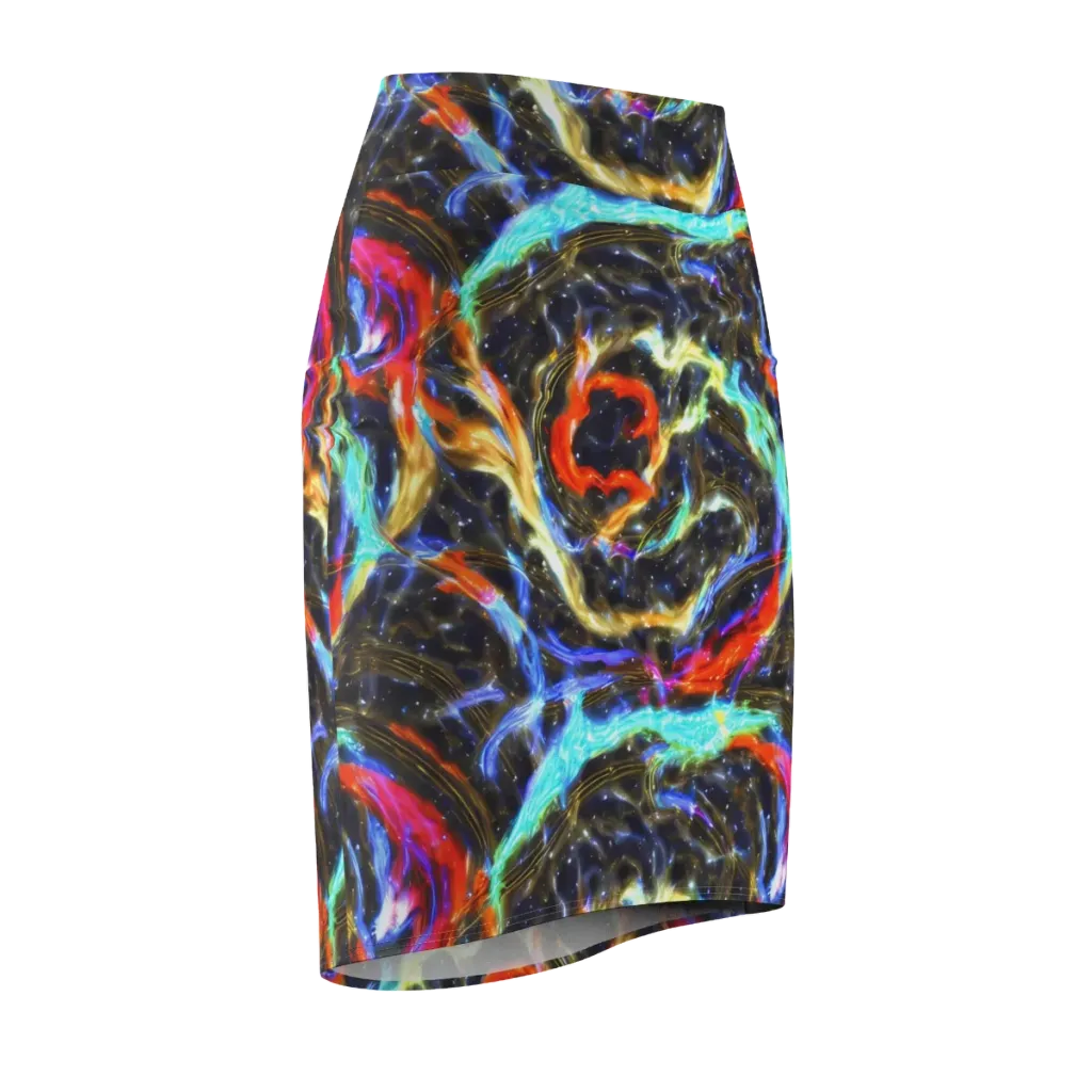 Hyperlight Tide on Pencil Skirt — Front Side