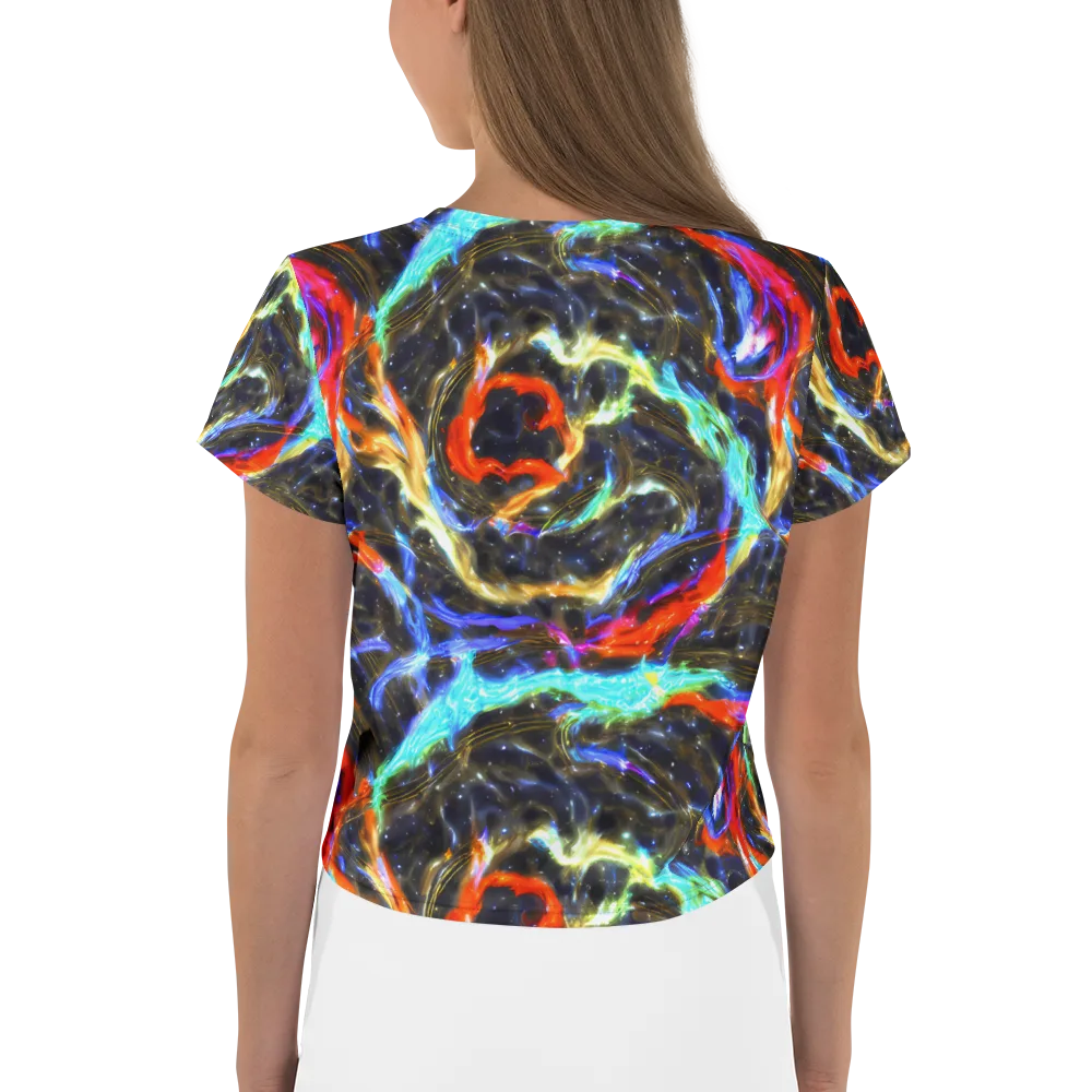 Hyperlight Tide on Crop Tee — Back