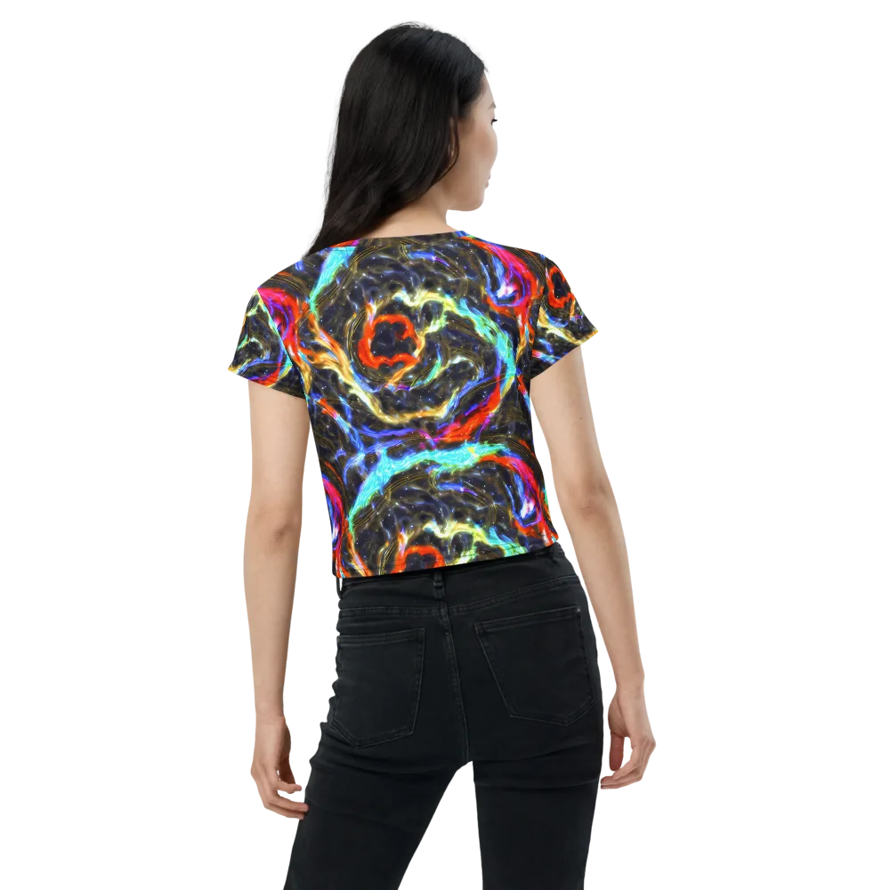 Hyperlight Tide on Crop Tee — Back