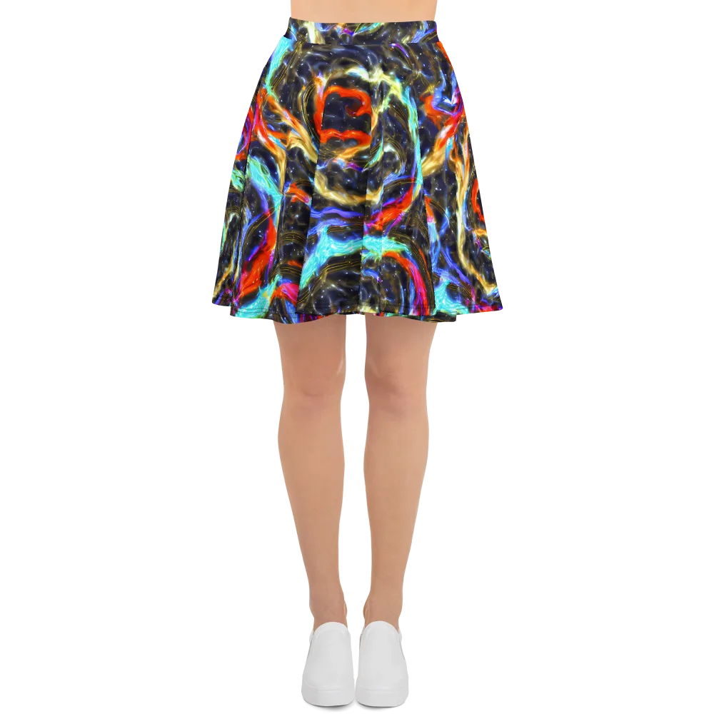 Hyperlight Tide on Skater Skirt — Front