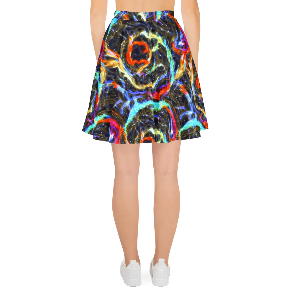 Hyperlight Tide on Skater Skirt — Back
