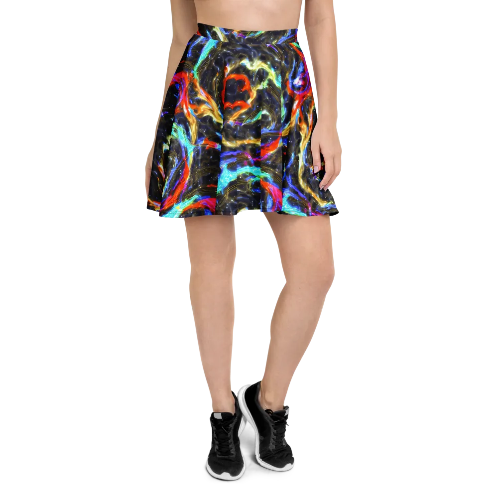 Hyperlight Tide on Skater Skirt — Front