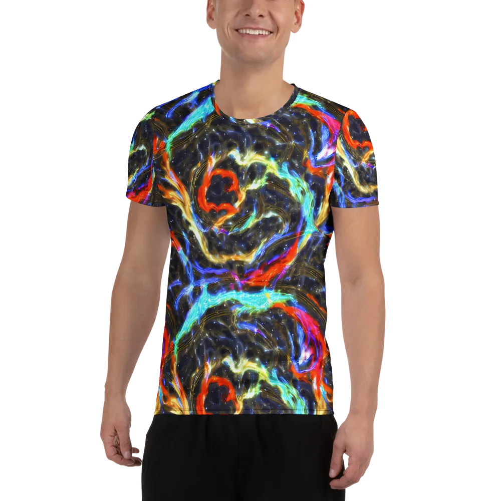 Hyperlight Tide on Men's Athletic T-Shirt — Front