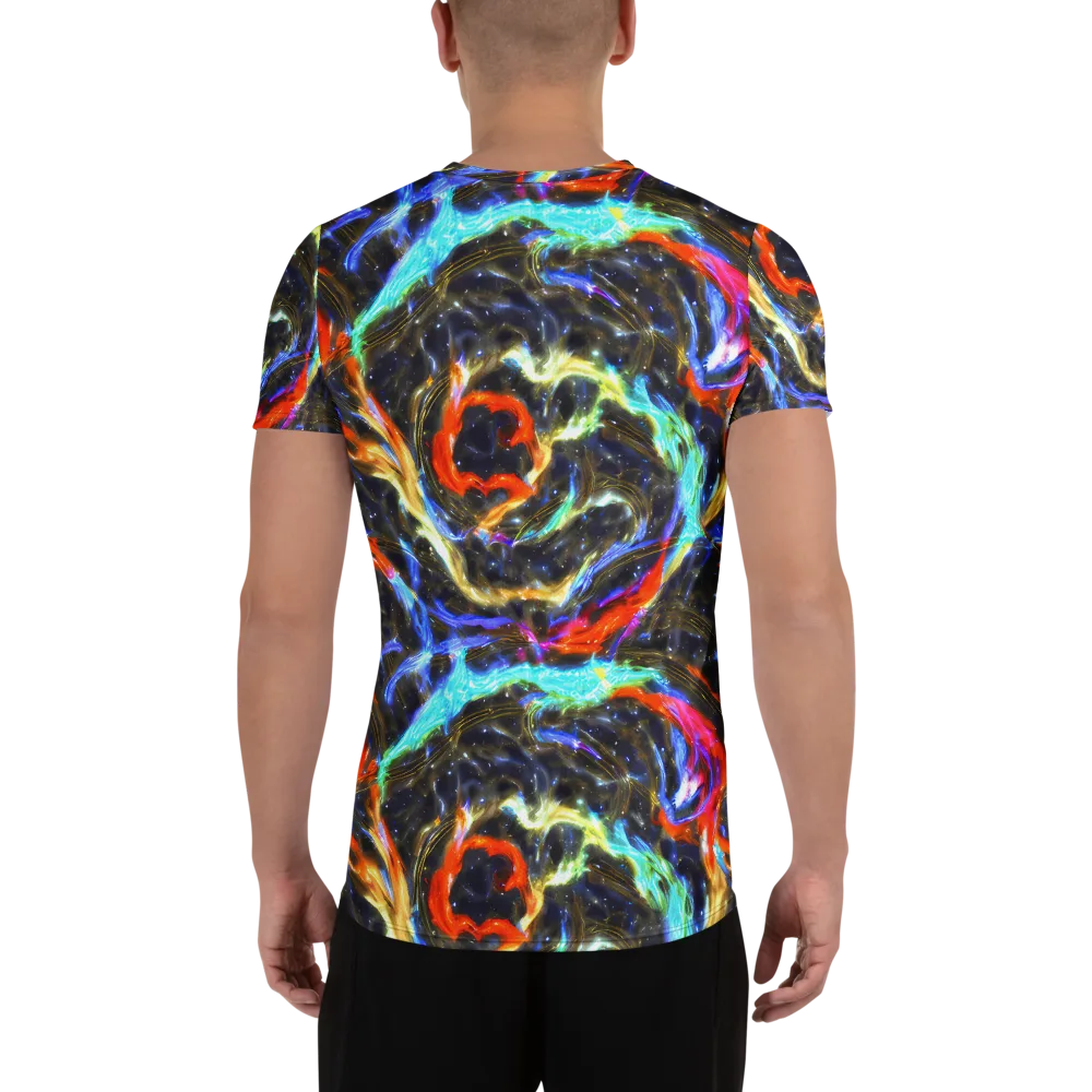 Hyperlight Tide on Men's Athletic T-Shirt — Back