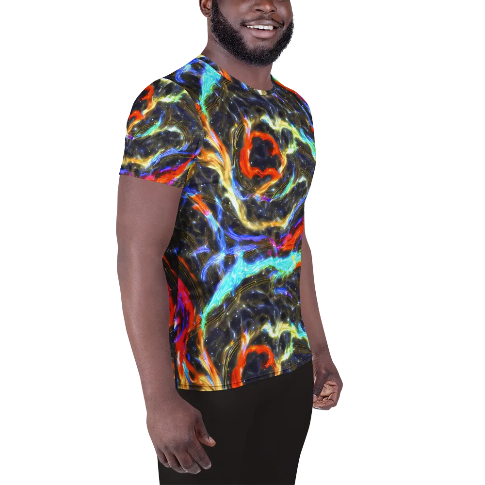 Hyperlight Tide on Men's Athletic T-Shirt — Right