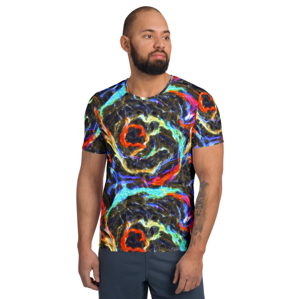 Hyperlight Tide on Men's Athletic T-Shirt — Front