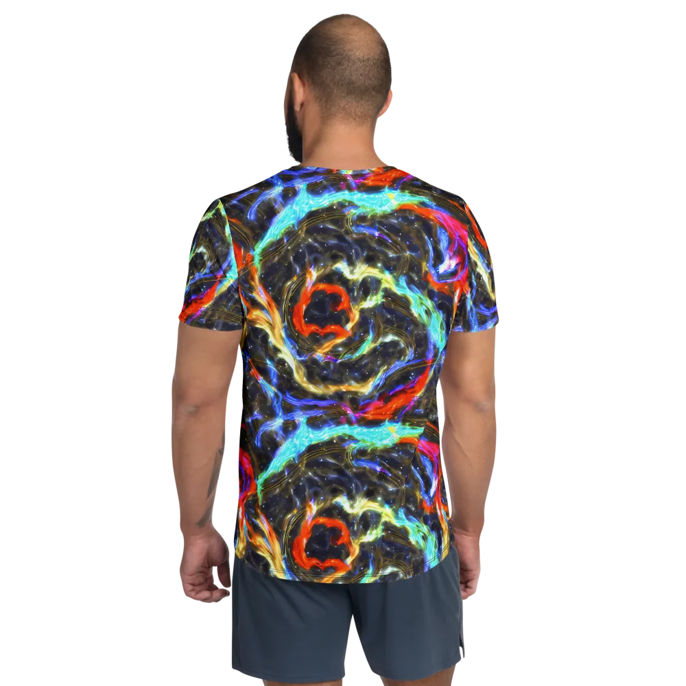 Hyperlight Tide on Men's Athletic T-Shirt — Back