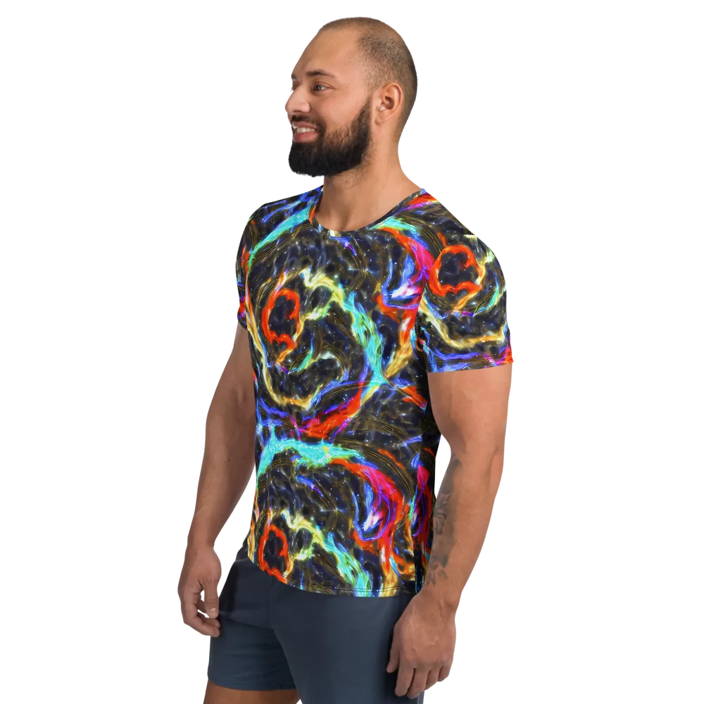 Hyperlight Tide on Men's Athletic T-Shirt — Left