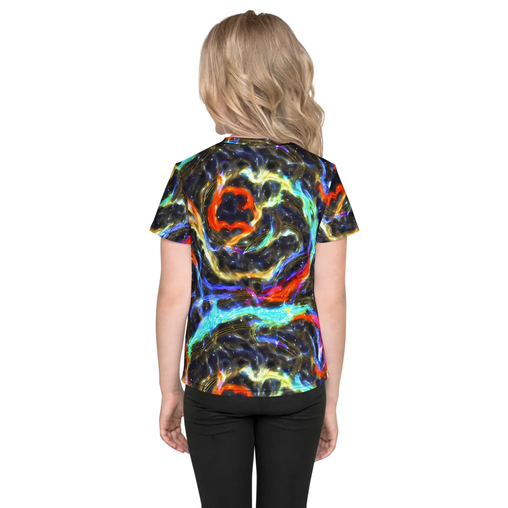 Hyperlight Tide on Kids Crew Neck T-Shirt — Back