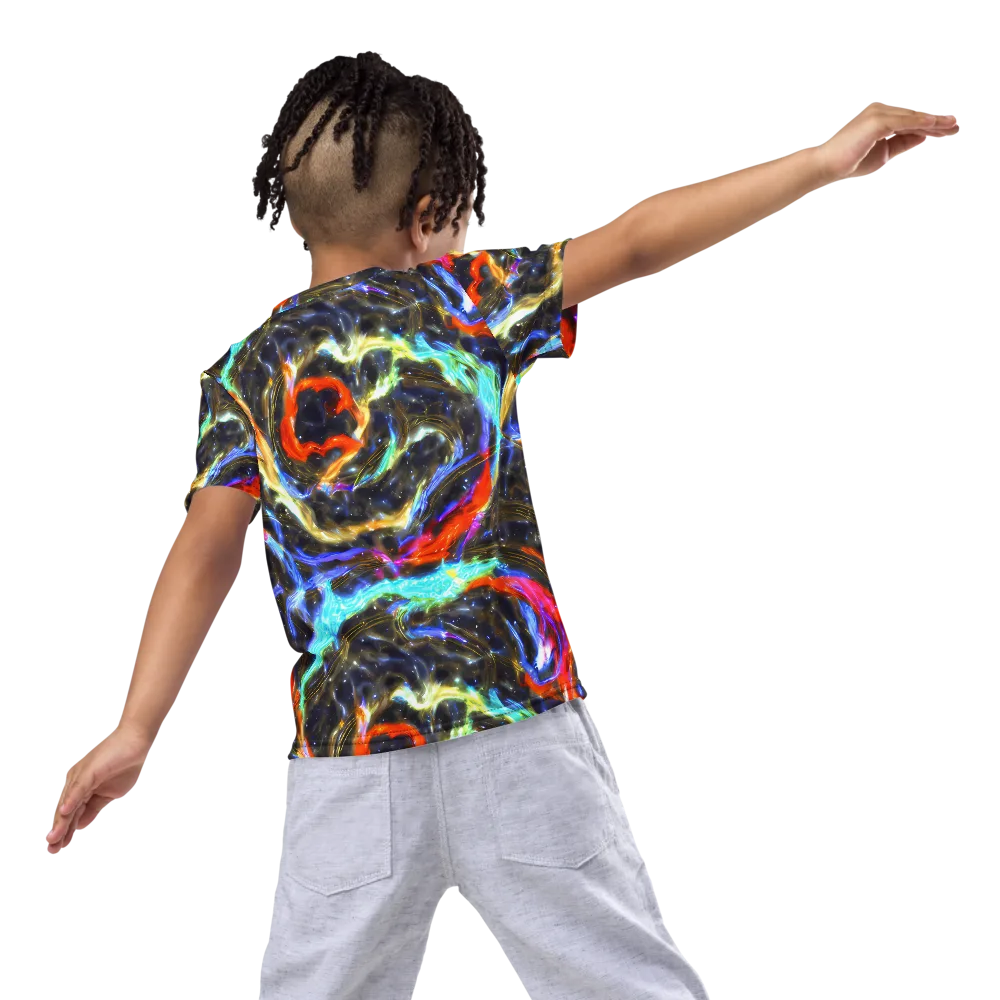 Hyperlight Tide on Kids Crew Neck T-Shirt — Back