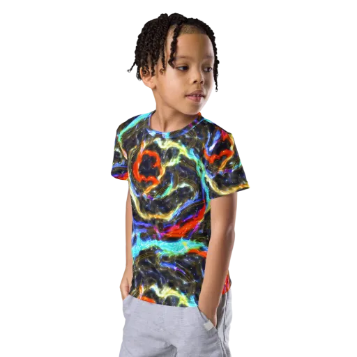 Hyperlight Tide on a Kids Crew Neck T-Shirt