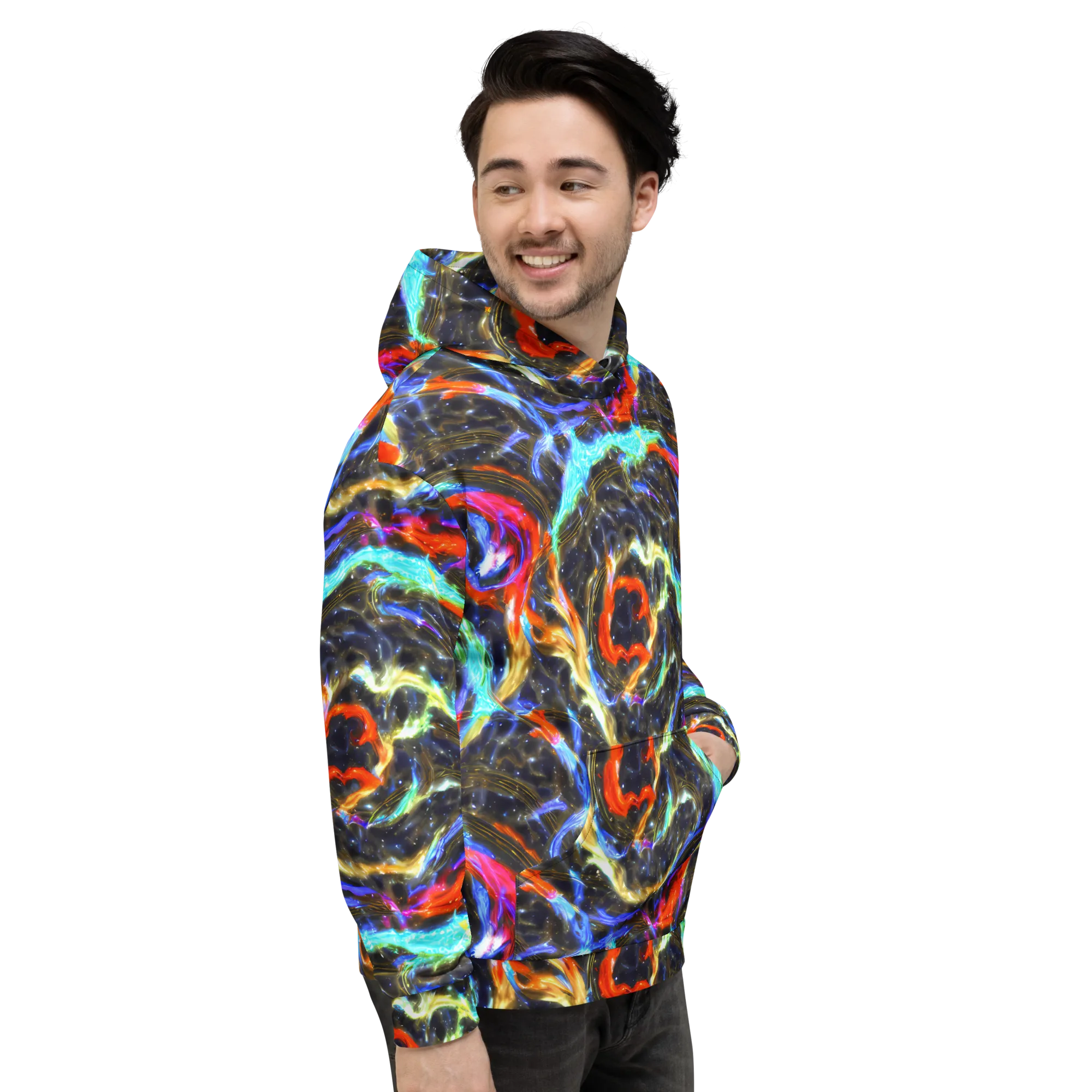 Hyperlight Tide on Hoodie — Right