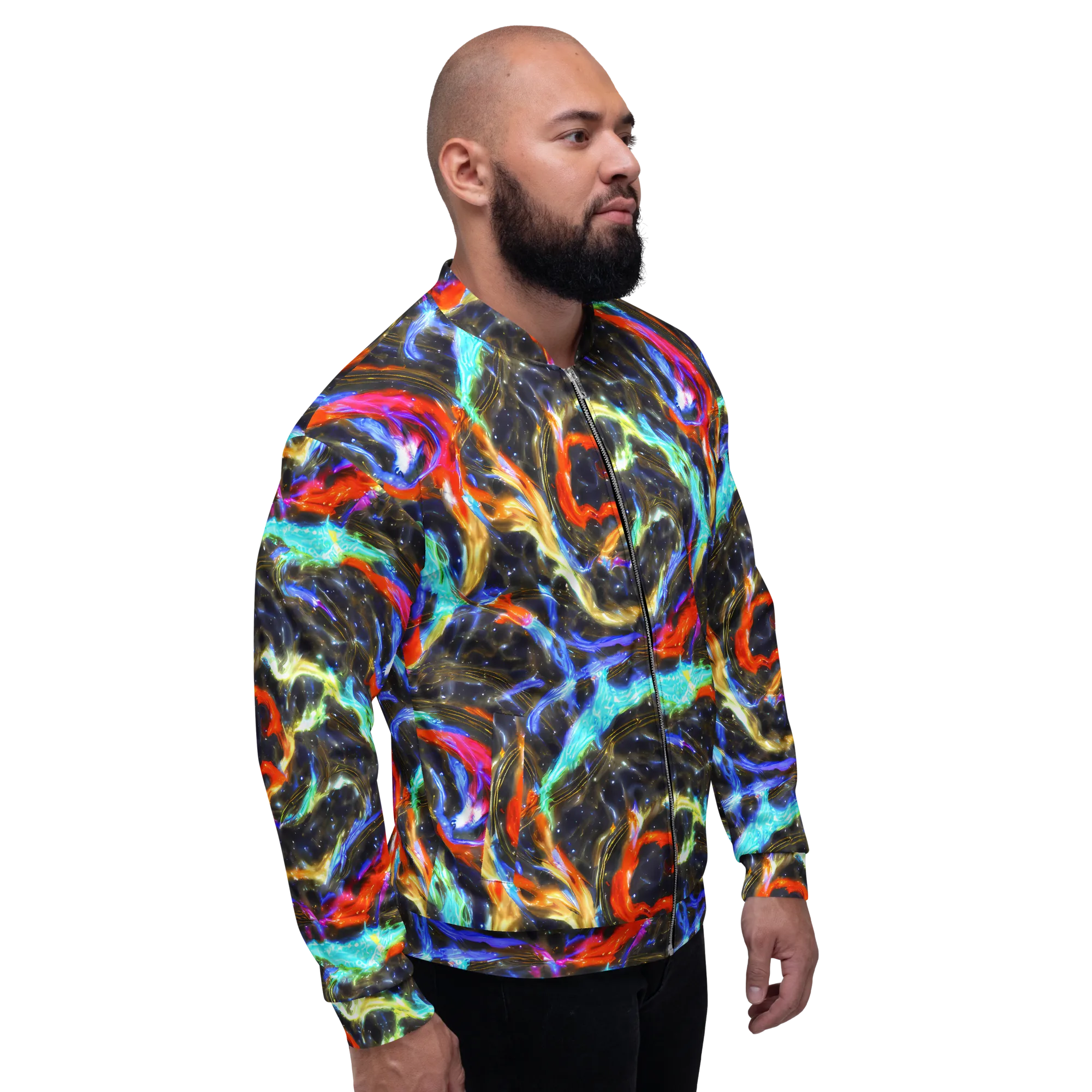 Hyperlight Tide on Bomber Jacket — Right