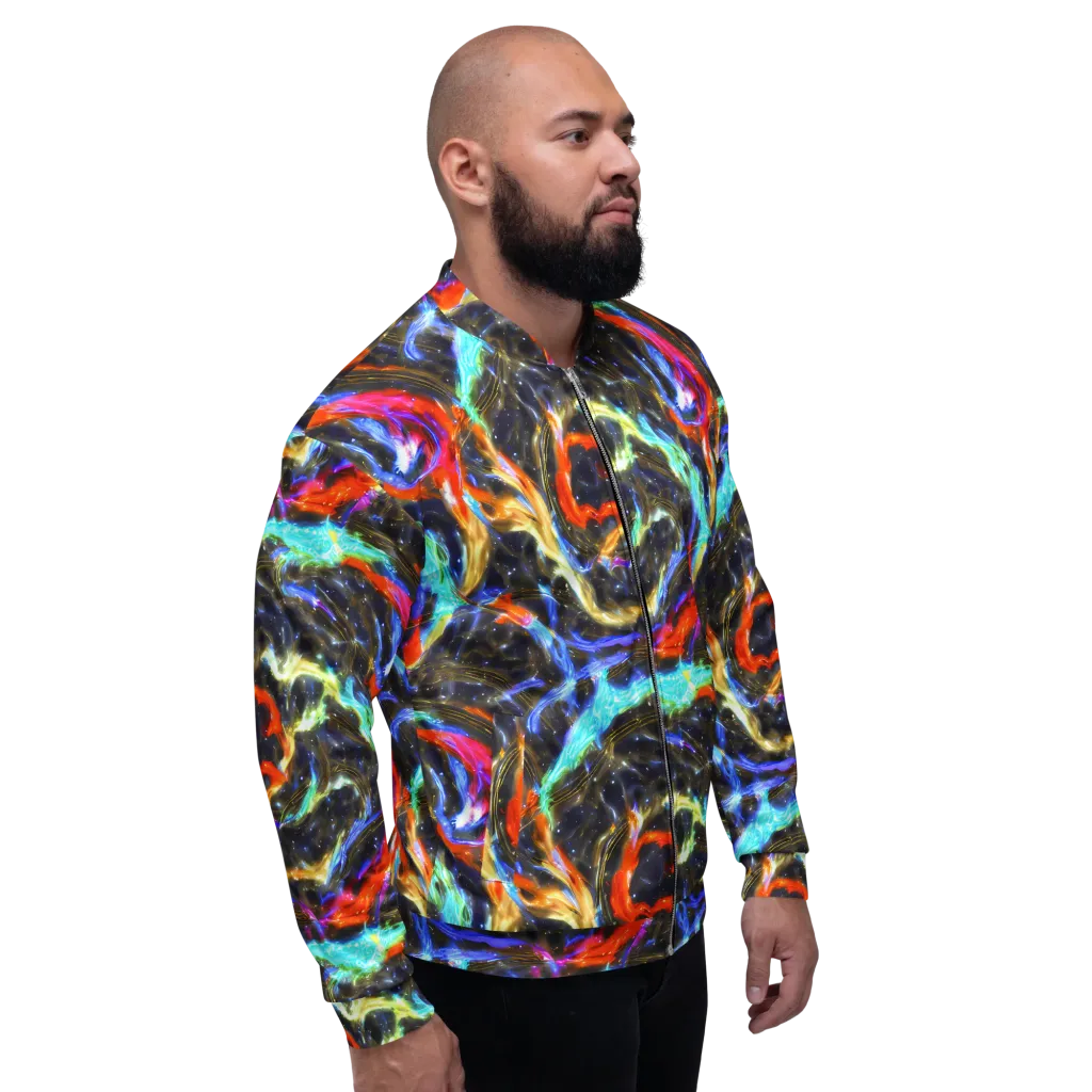 Hyperlight Tide on Bomber Jacket — Right