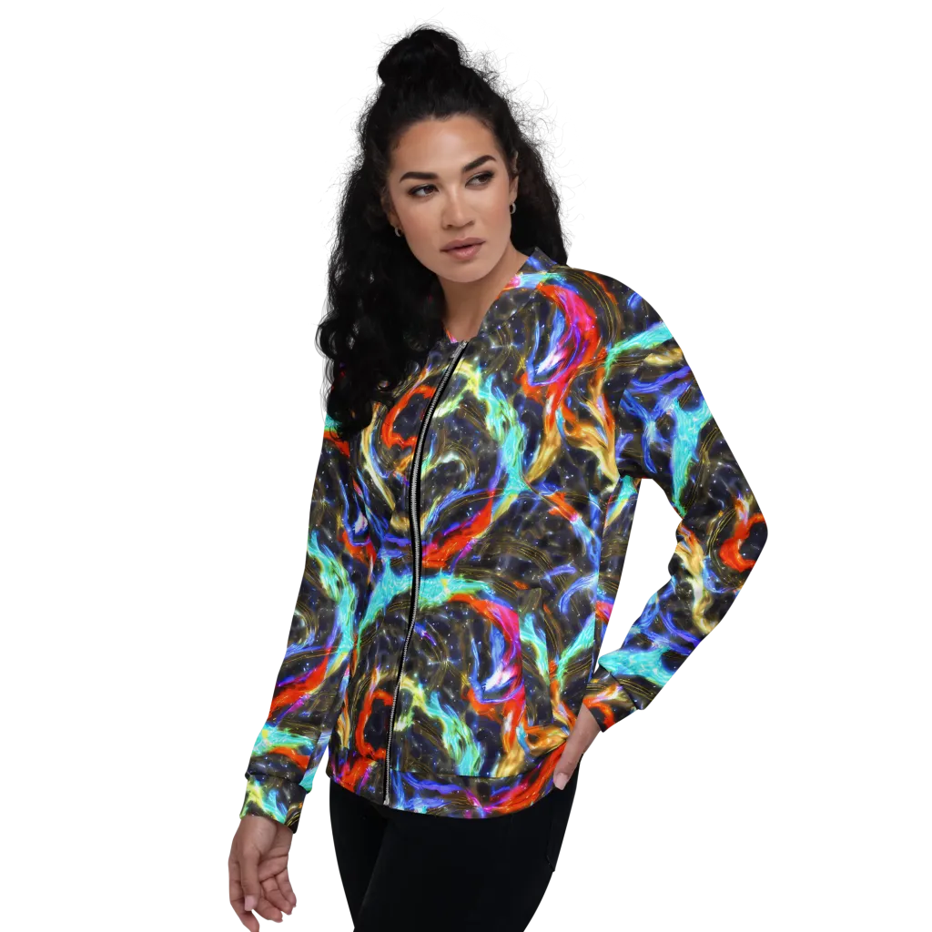 Hyperlight Tide on Bomber Jacket — Left
