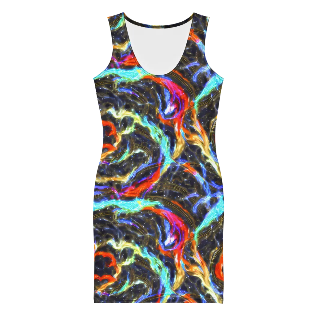 Hyperlight Tide on Bodycon Dress — Front