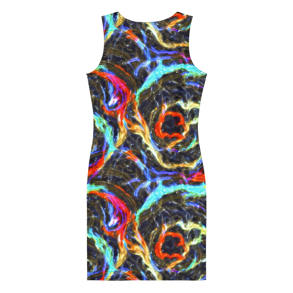 Hyperlight Tide on Bodycon Dress — Back