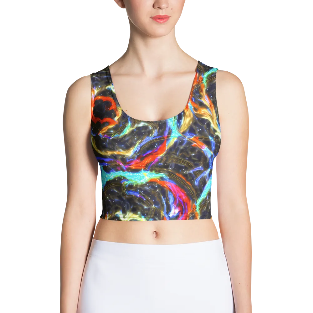 Hyperlight Tide on Crop Top — Front