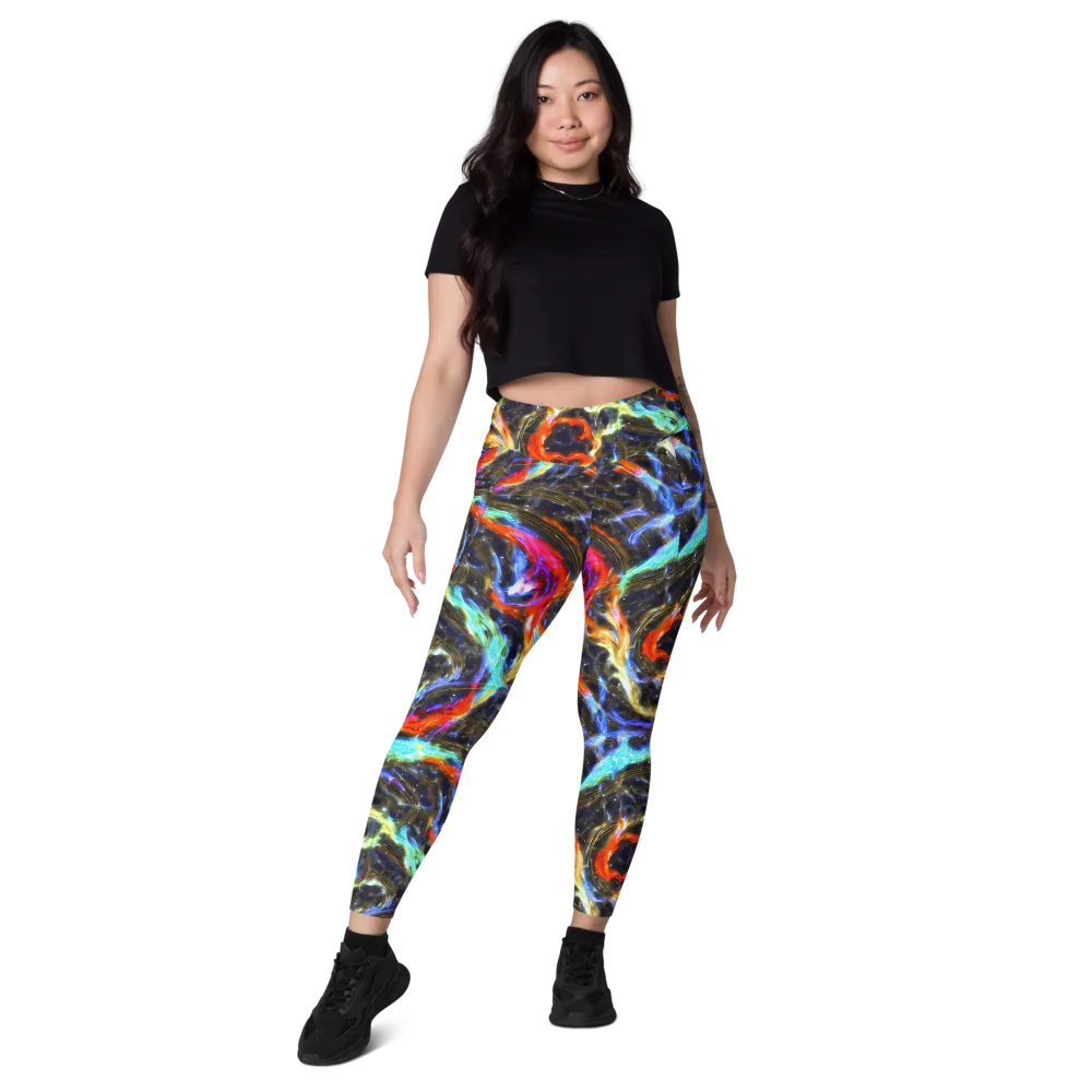 Hyperlight Tide on Leggings with Pockets — Front