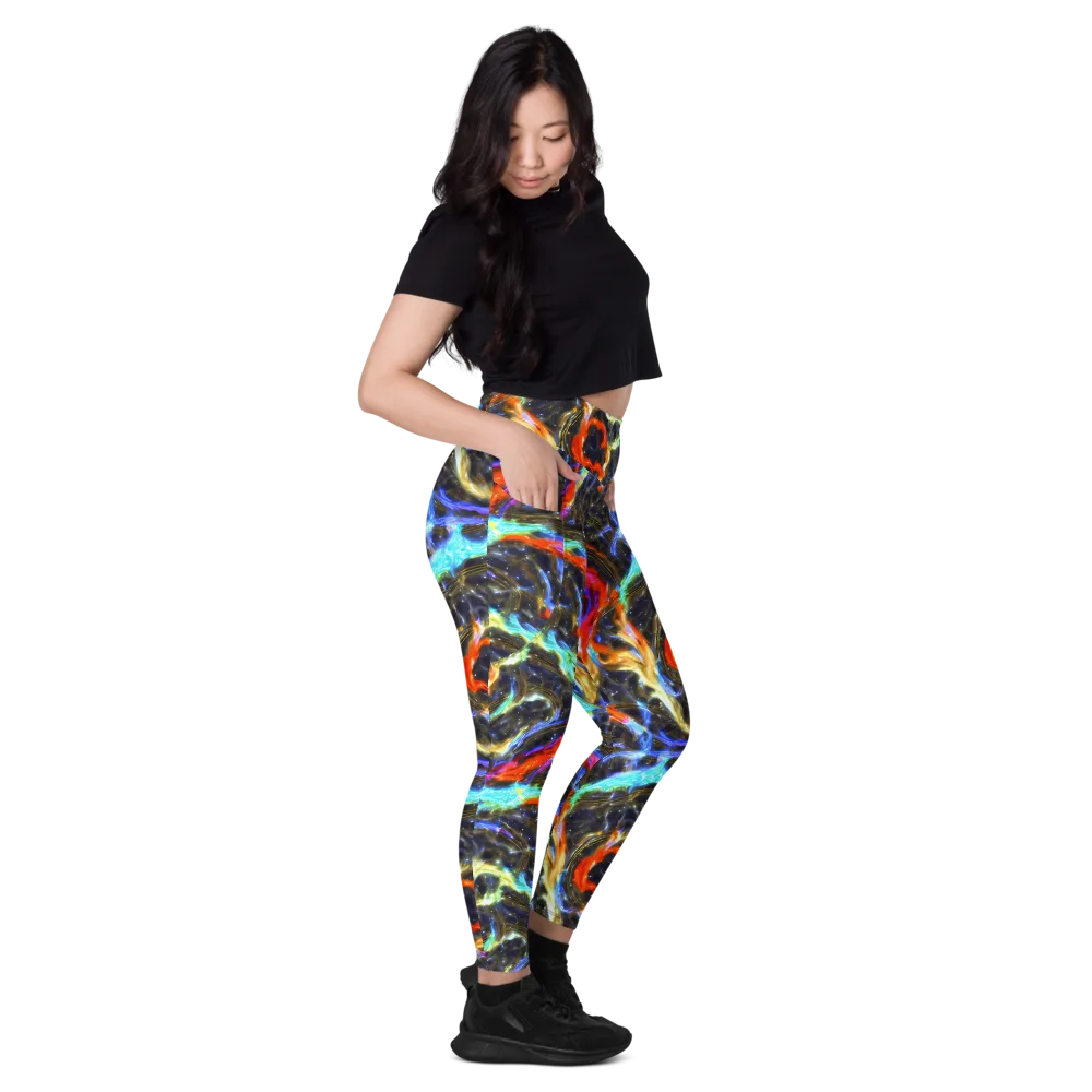 Hyperlight Tide on Leggings with Pockets — Right