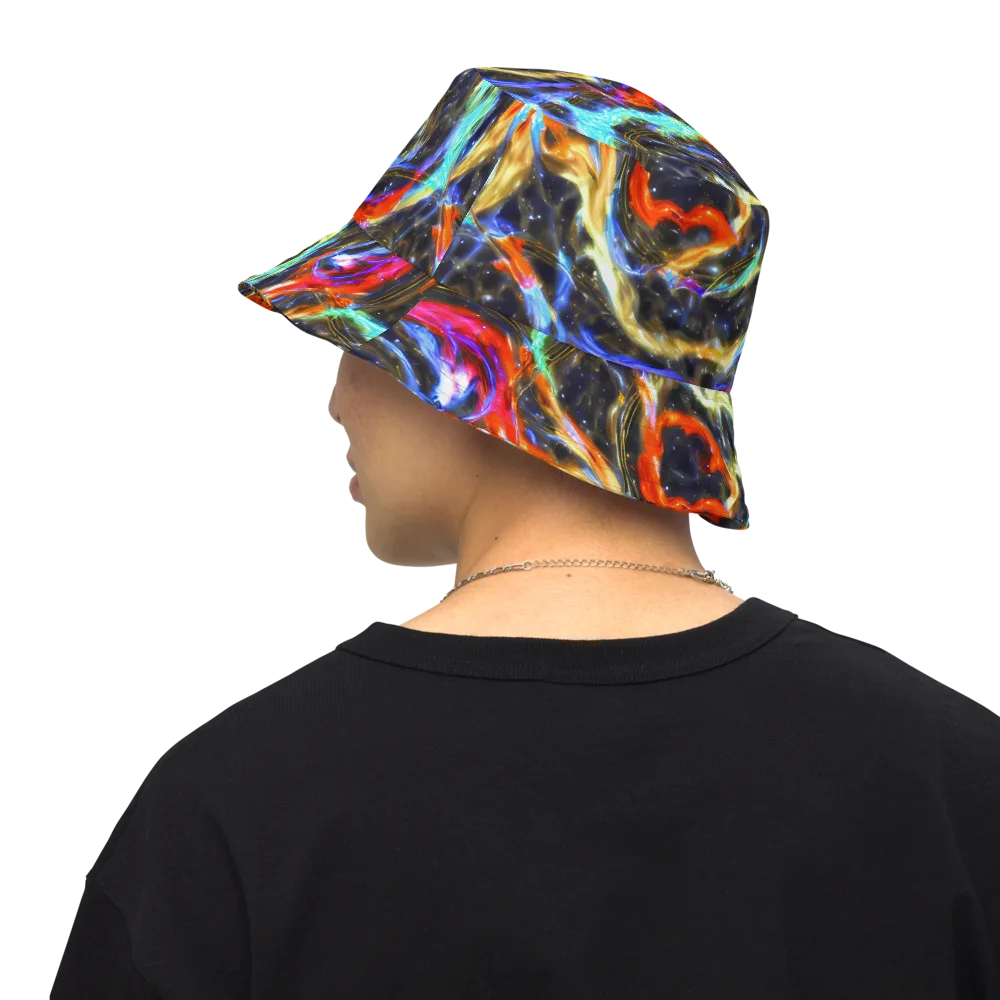 Hyperlight Tide on Reversible Bucket Hat — Back Inside
