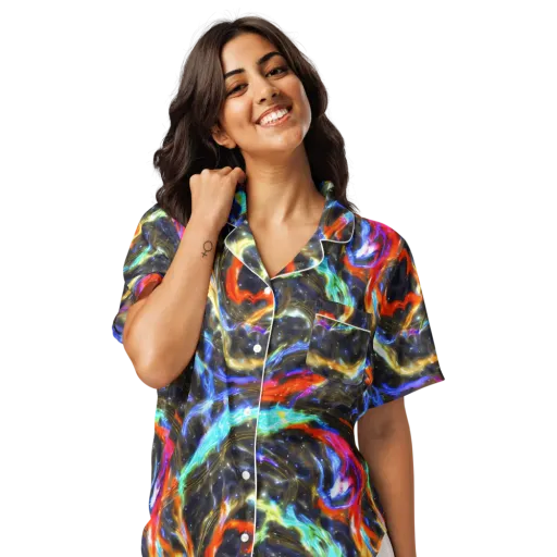 Hyperlight Tide on a Women's Short Sleeve Pajama Top