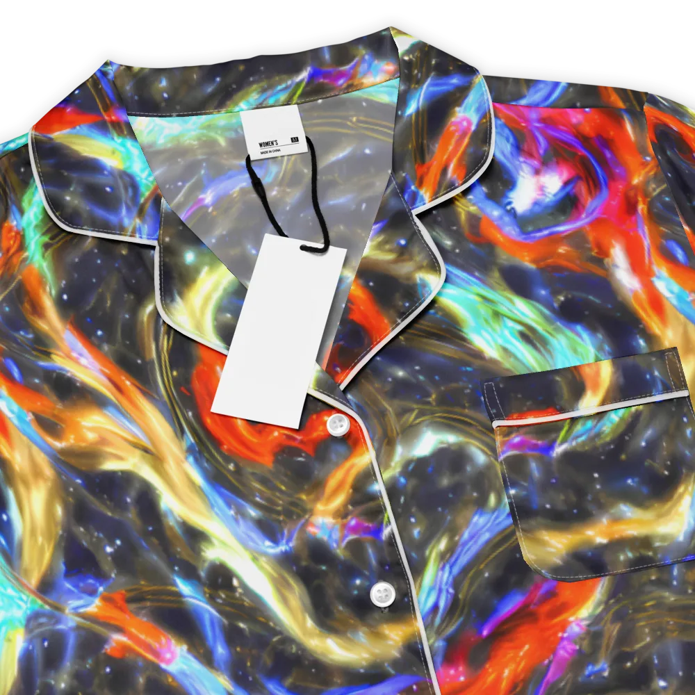 Hyperlight Tide on Women's Short Sleeve Pajama Top — Product details