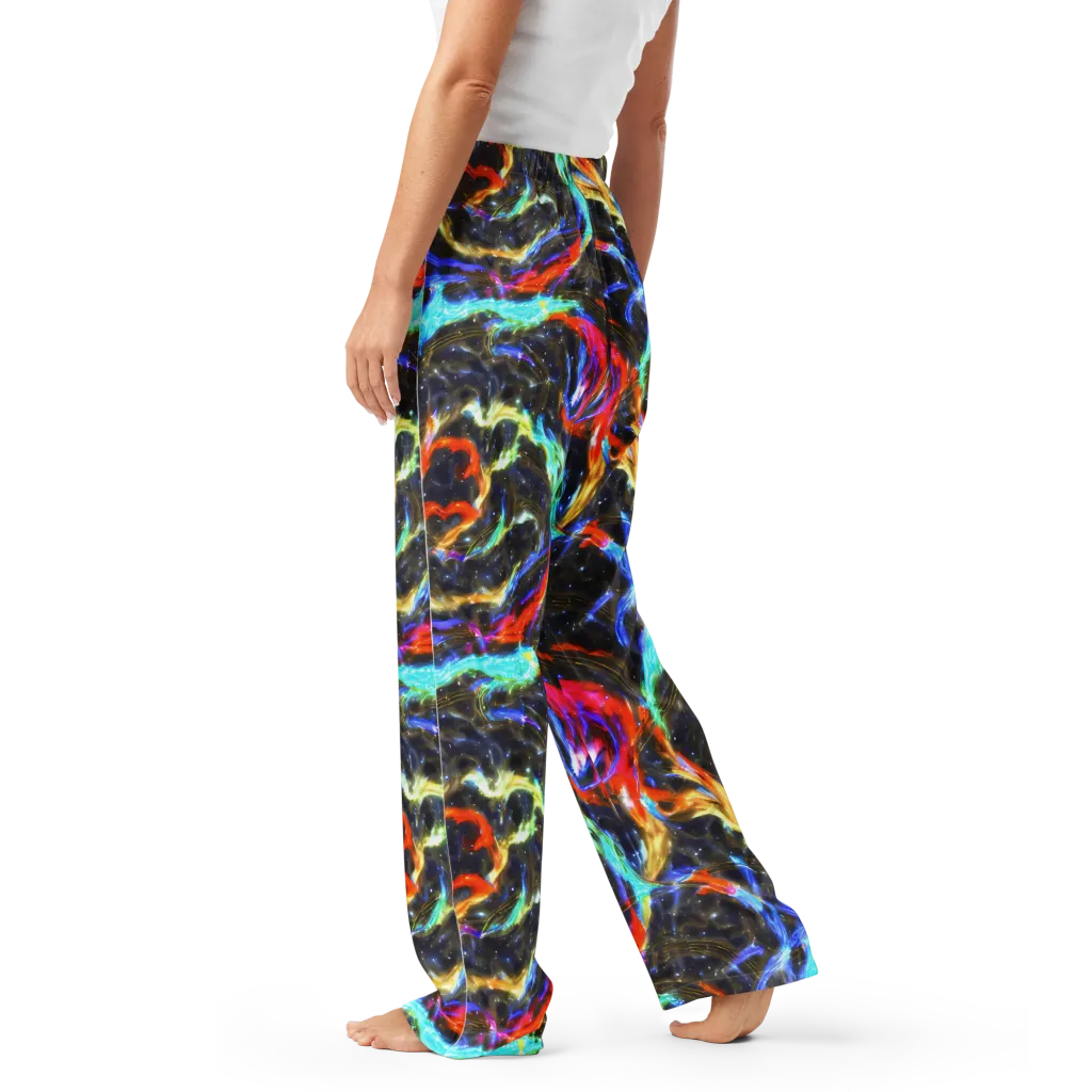 Hyperlight Tide on Women's Pajama Pants — Left