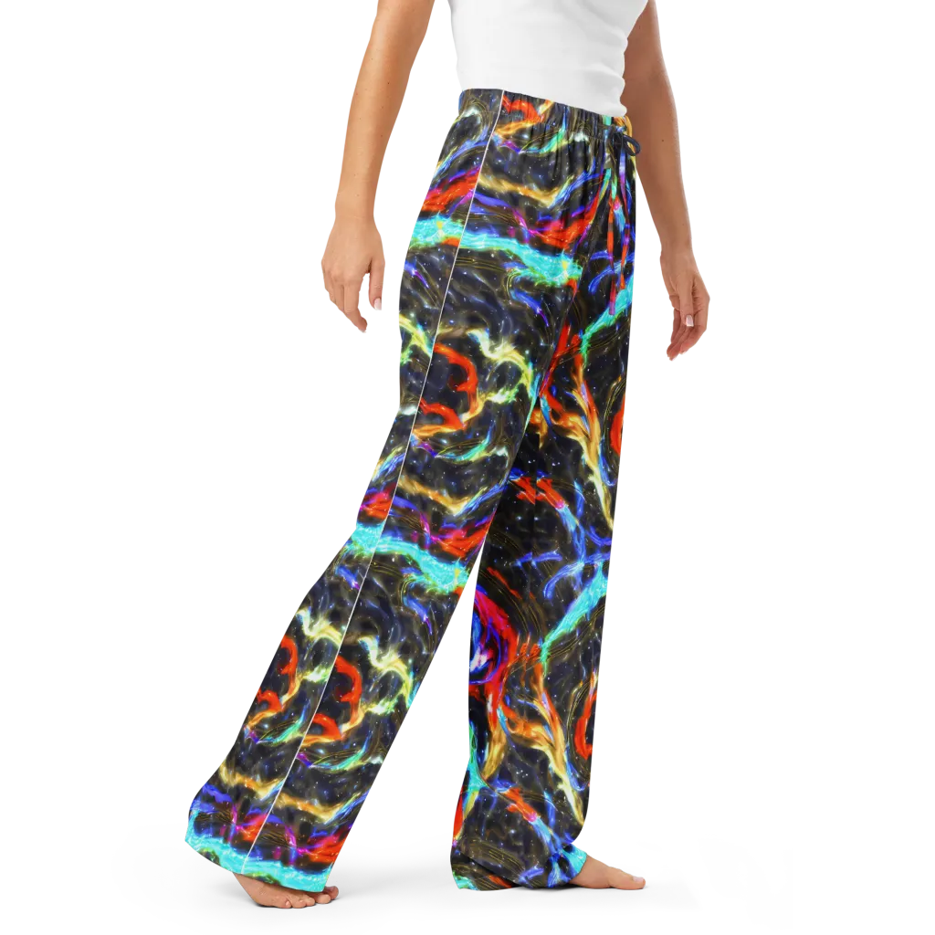 Hyperlight Tide on Women's Pajama Pants — Right Front