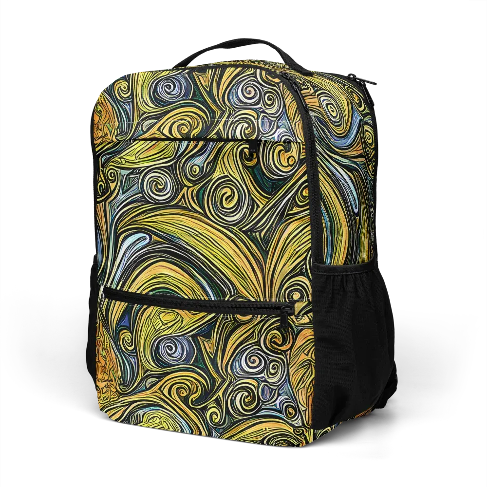 Solar Paisley on Utility Backpack — Left Front