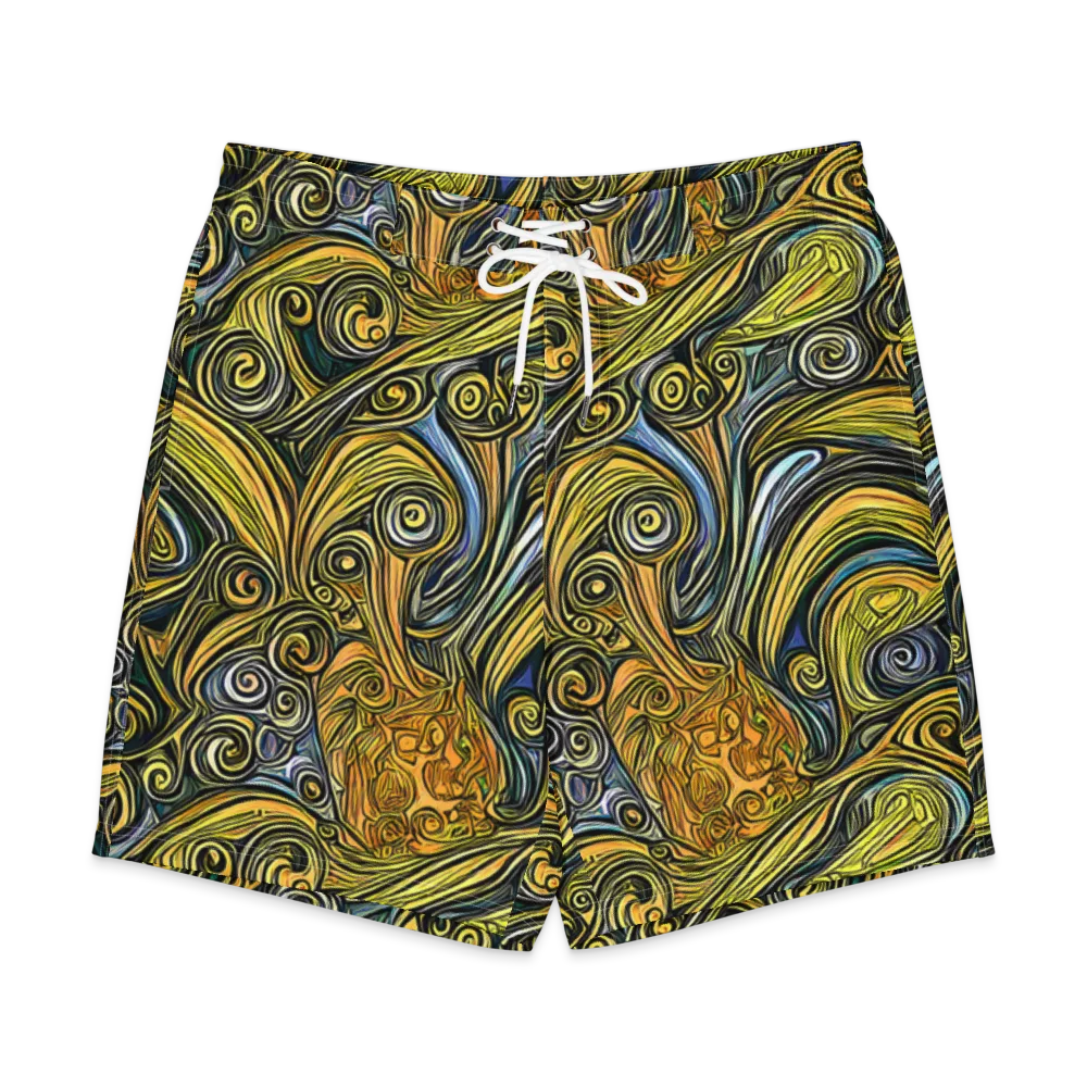 Solar Paisley on Men's Board Shorts — Front