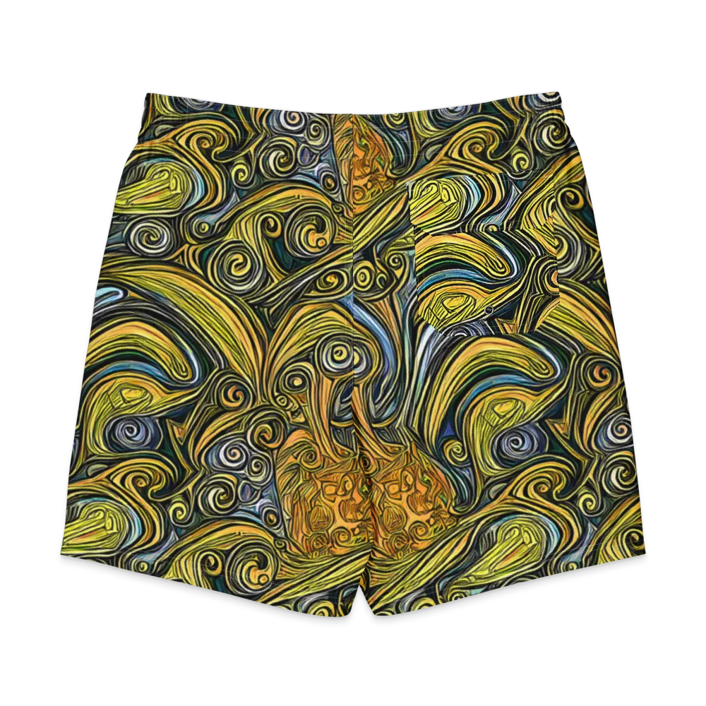 Solar Paisley on Men's Board Shorts — Back
