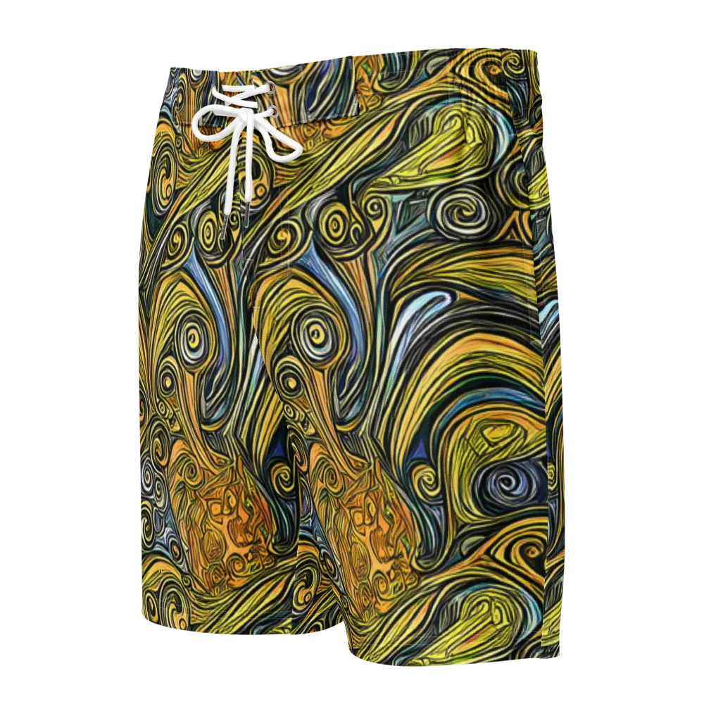 Solar Paisley on Men's Board Shorts — Front