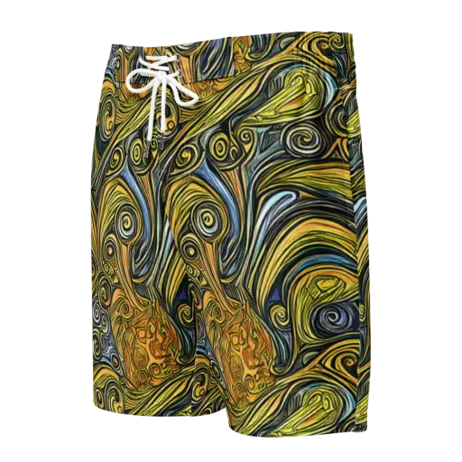 Solar Paisley on a Men's Board Shorts