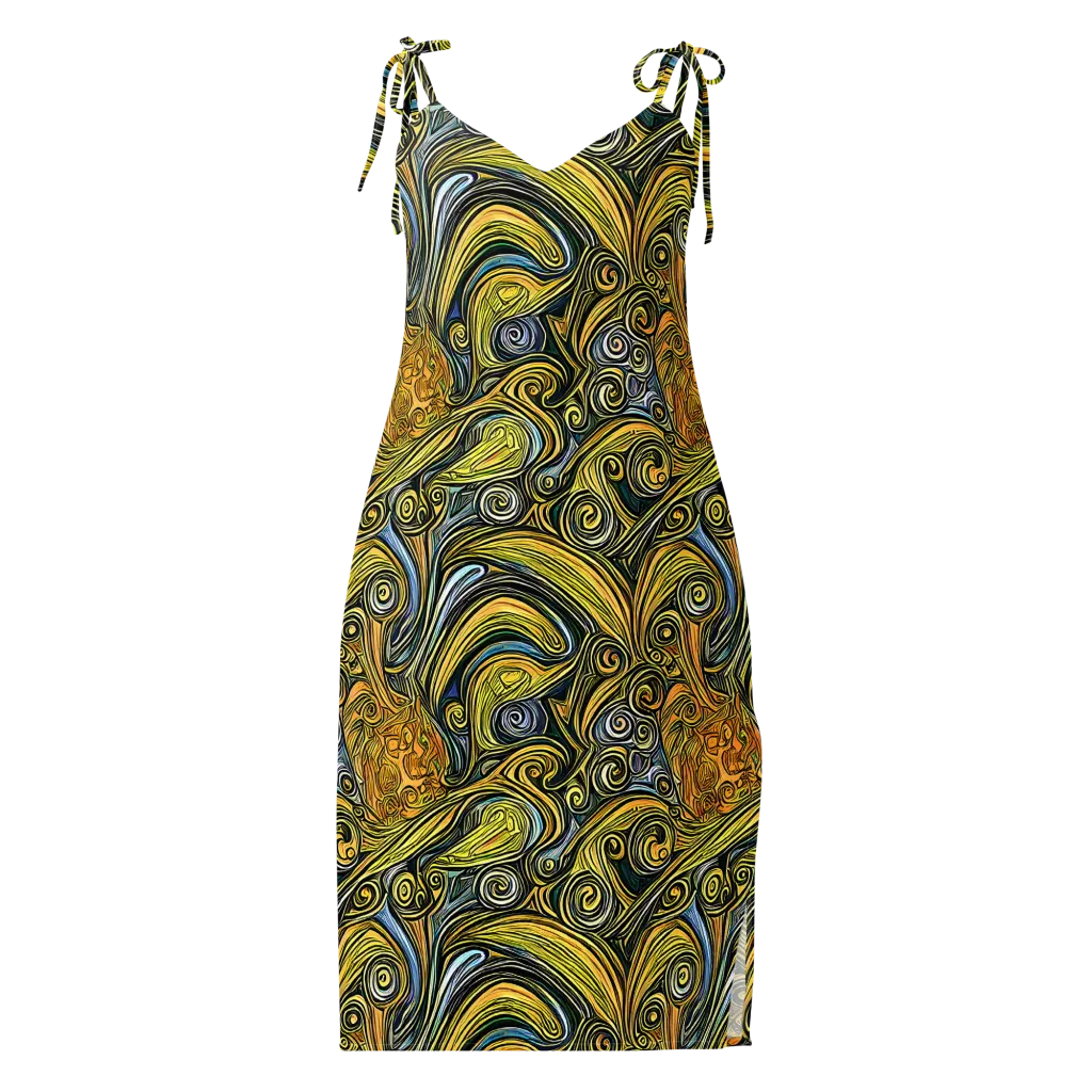Solar Paisley on Slip Dress — Front