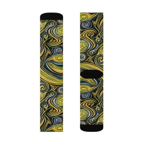 Solar Paisley on a Socks